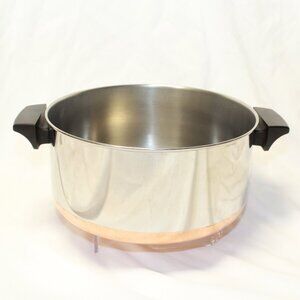 Revere Ware 1801 Vintage Copper Bottom 4 1/2 QT Stock Pot -NO LID - Clinton, ILL